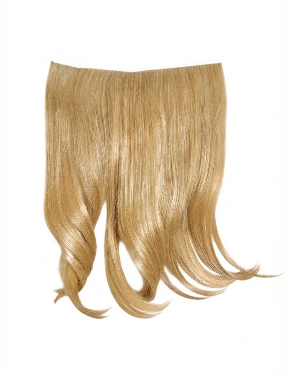 Golden Blonde 16” Wavy Halo Hair Extension Weft One-Piece ($50 Retail)